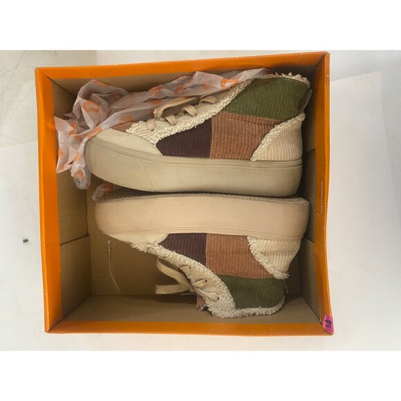 Rocket Dog Flair Irmo Comfort High Top Sneakers Womesn Size 6M Mauve Combo Cord - Picture 10 of 11